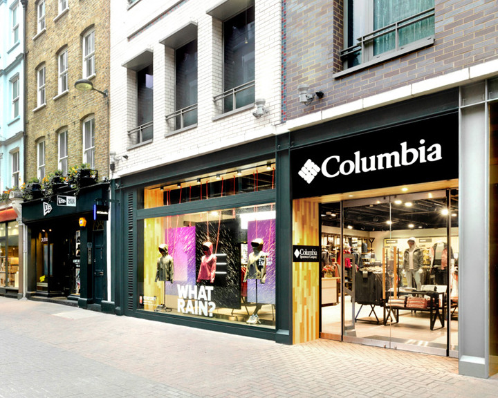 Escaparate de Columbia en Carnaby Street