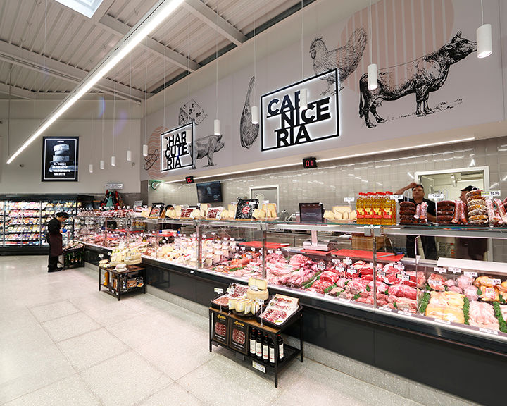 Butcher shop BM supermarket