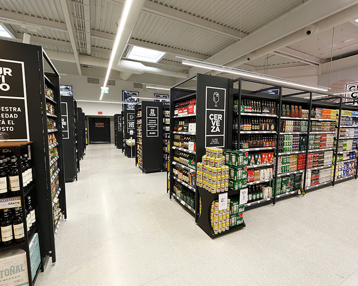 Beer section displays