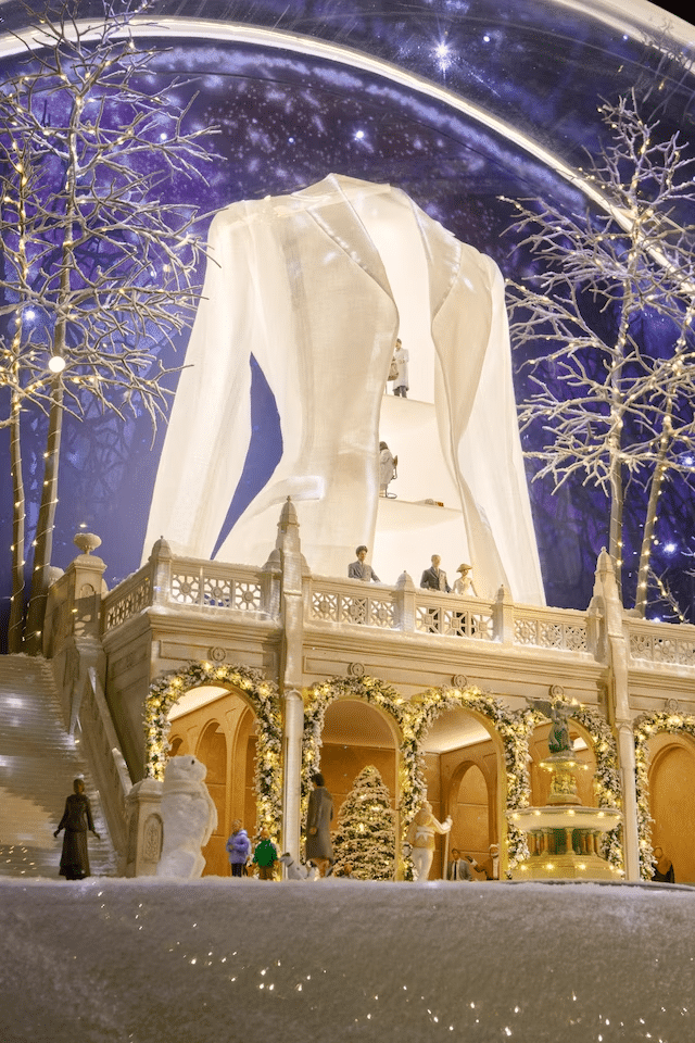 Dior window display at Saks Fith Avenue